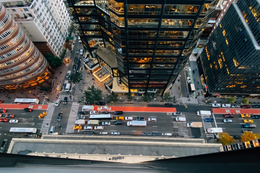busy new york city
