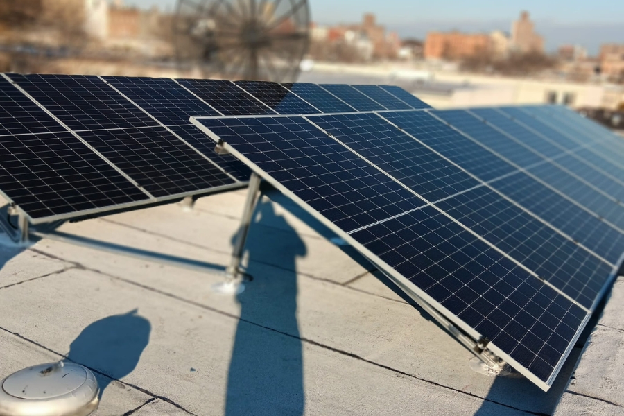 solar for business ESG goals installed on roof