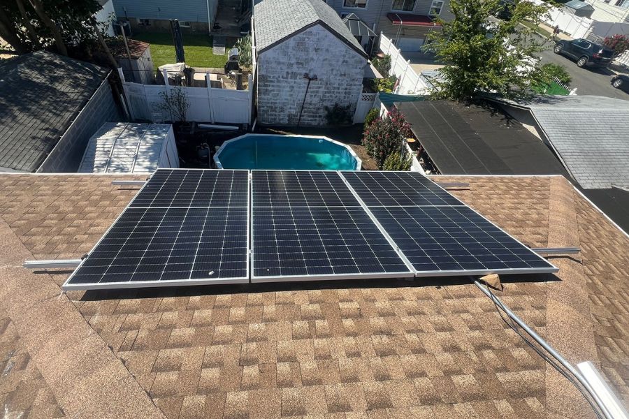 solar panels on rootop