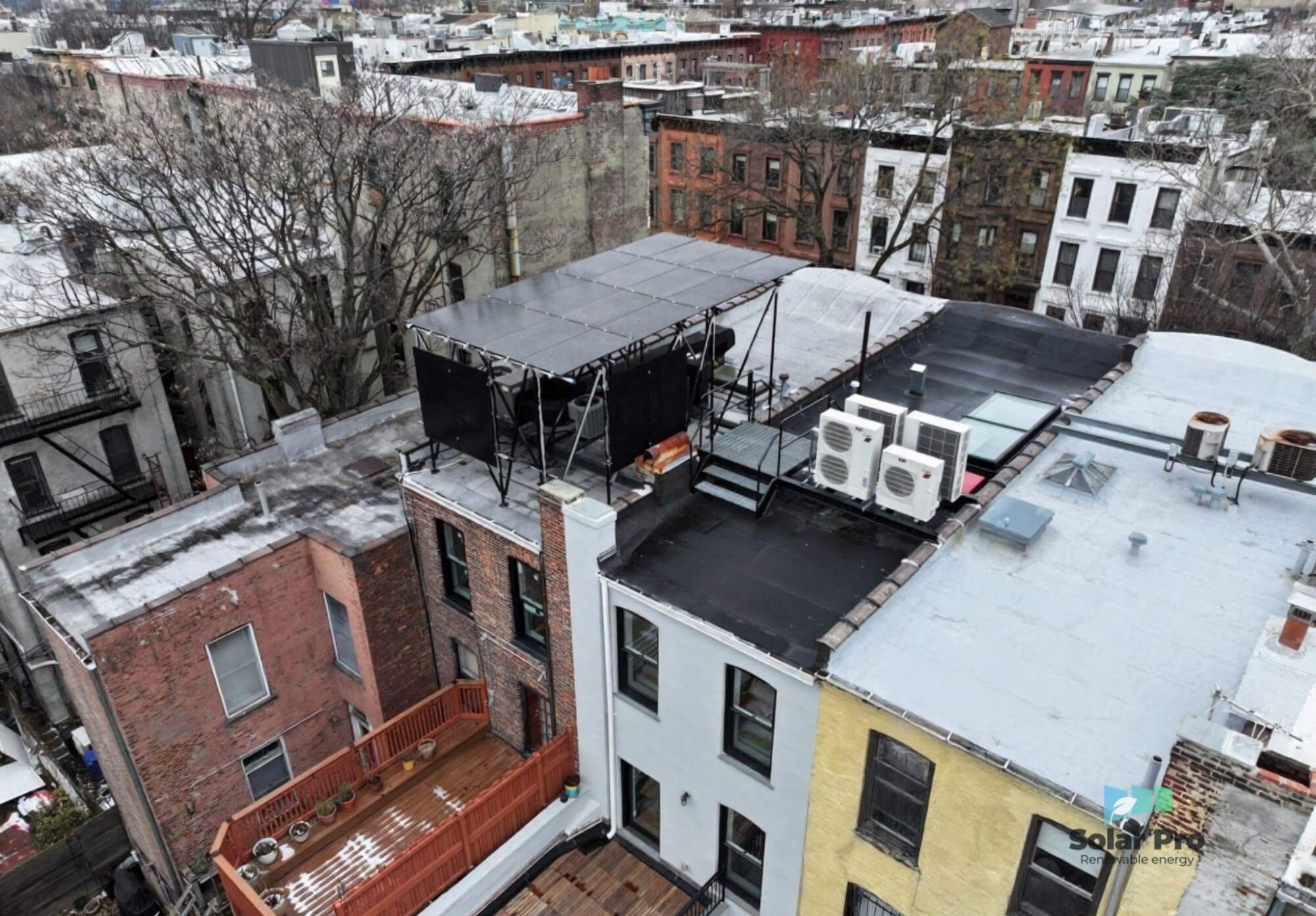 solar panel installed for condos nyc